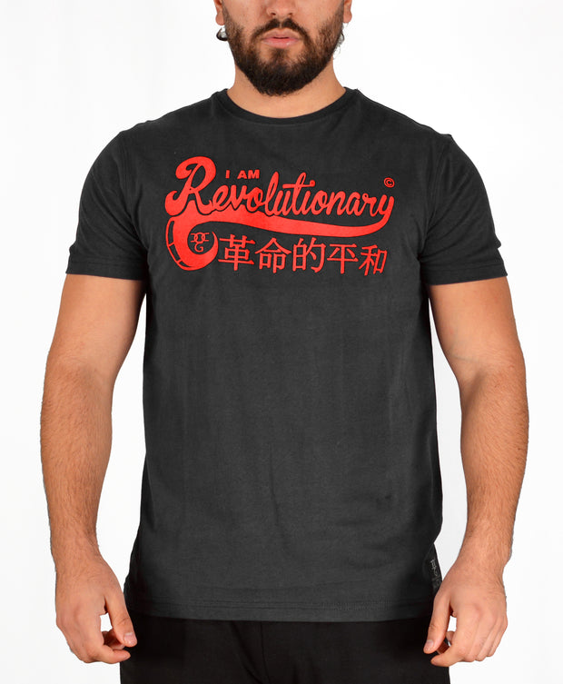 Mens Black / Red I Am Revolutionary T Shirt