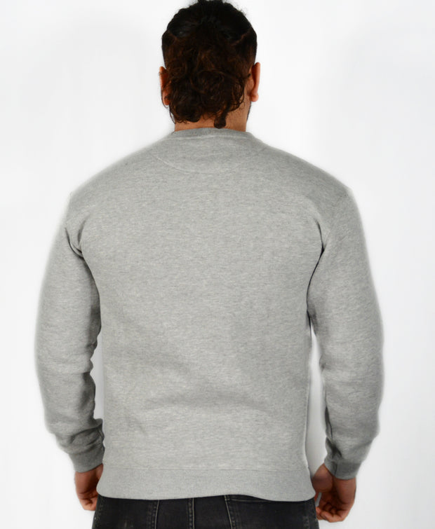 Mens O.G. Symbol Light Grey Sweat Jumper Top