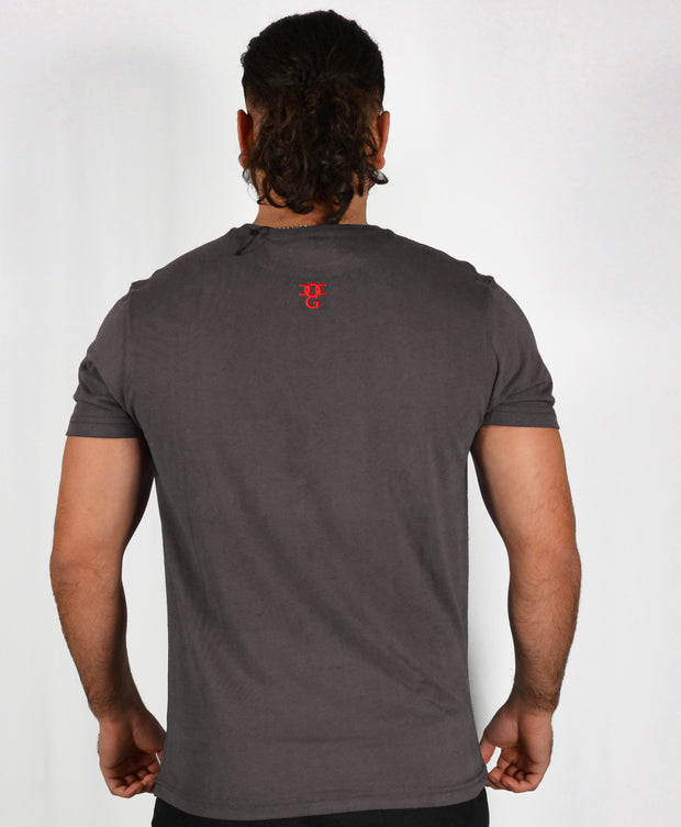 Mens Dark Grey/Red I Am Revolutionary T Shirt