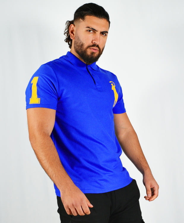 Men’s Omar Guevara Ralph Freedom Fighter Blue polo shirt £27.99