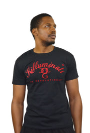 Mens Black / Red Killuminati T Shirt