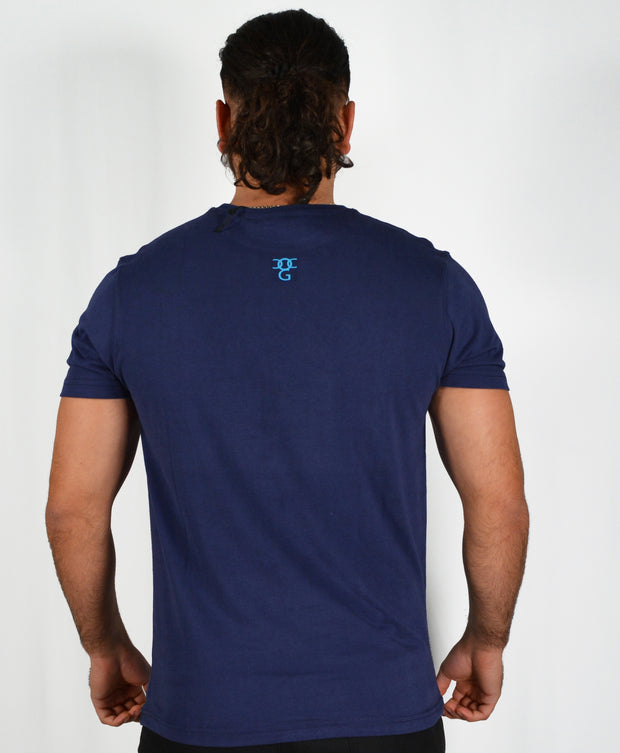 Mens Dark blue /Light blue Am Revolutionary T Shirt