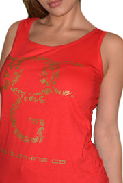 Womens Red/Gold OG Paisley T Shirt