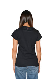 Womens Black/Pink Empower T Shirt